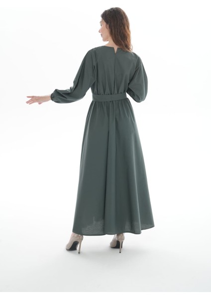 Tricone Mevlana Etek Tesettürlü Elbise