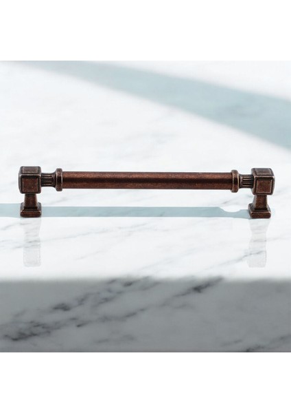 Talas Düz Antik Bakır Metal Kulp 160 mm 16 cm Mobilya Çekmece Mutfak Dolabı Kulpu