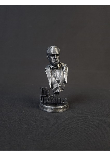 Godfather Büst Gümüş Eskitme Efsane Detaylar 9 cm indirimleri