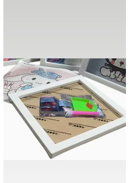 Labubu Anime Elmas Mozaik Kendin Yap Dıy Yapı Seti Boncuklu Taşlı Tablo (Çerçeveli) Sanat Kit fiyatları