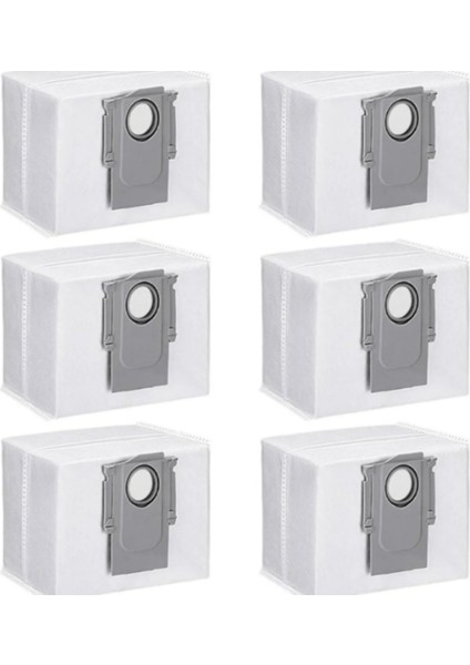 Roborock Q7 + Q7 Max + Q5 + Q5 Pro+ Q8 Max-Q8 Max Plus Robot Süpürge Uyumlu Toz Torbası-6 Adet