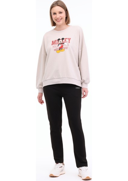 Wl May 16GFL546 3pr Bej Kadın Sweatshirt modelleri