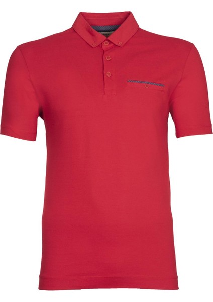 Erkek Basic Slim Fit Polo Yaka Tişört Y9TYO7968