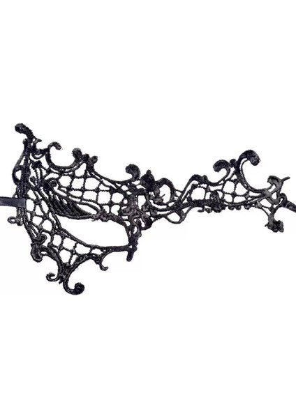 Dantel Tül Malzemeden Imal Sarı Renk Balo Parti Maskesi Venedik fırsatları