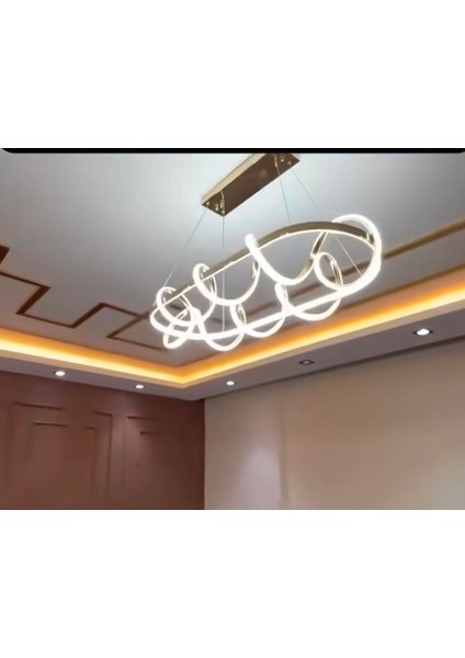 Deniz Işık Evi Üçrenk led Yemek Masası Avizesi fırsatları