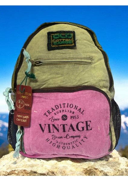 Tek Bölmeli Vintage Disayn Günlük Gezi Okul Sırt Çantası North Dakato Bag Brand 30X43CM