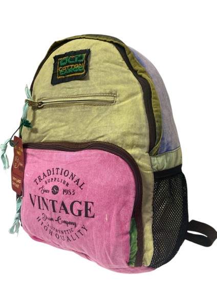 Tek Bölmeli Vintage Disayn Günlük Gezi Okul Sırt Çantası North Dakato Bag Brand 30X43CM