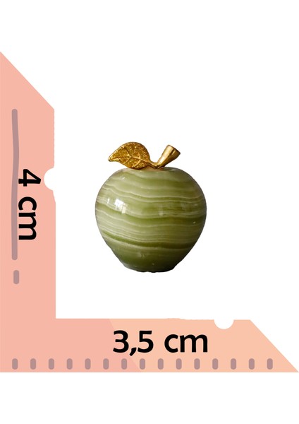 El Yapımı Yeşil Oniks Elma Biblo – 1,5 Inç Dekoratif Obje modelleri