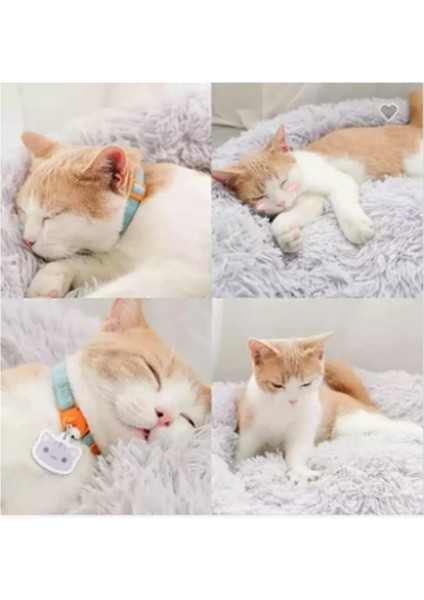Köpek Ve Kediler İçin Yıkanabilir Yuvarlak Pet Yatak S-M-L