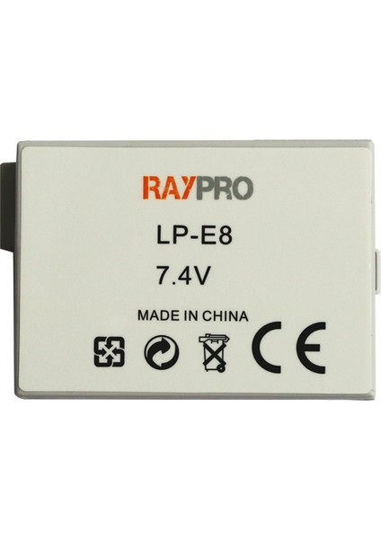 Canon Eos 550D 600D 650D 700D Için Lp-E8 Batarya Pil