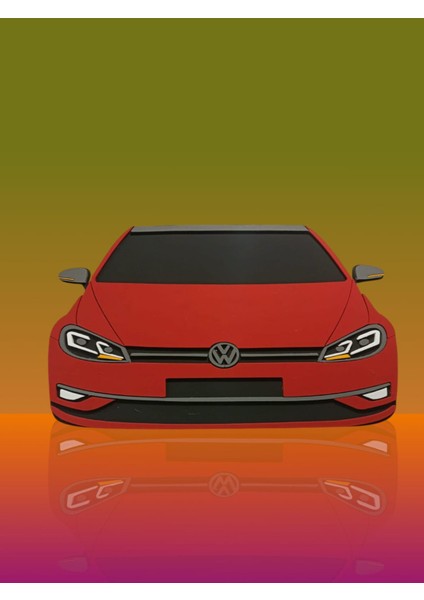 Volkswagen Araba Duvar Süsü Strafor Tablo Duvar Aksesuarı Strafor Tablo fiyatları