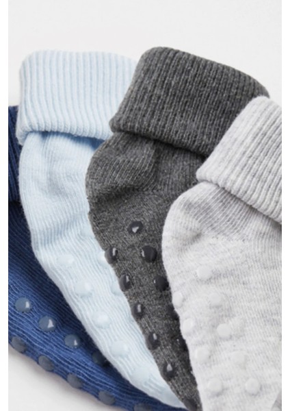 12'liorganik Pamuklu Kaydırmaz Çocuk-Bebek Çorabı Özel Kutulu modelleri