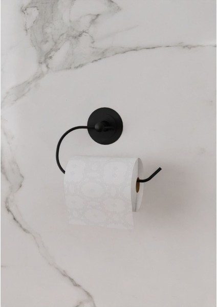 Güçlü Yapışkanlı Garantili Siyah Tuvalet Kağıtlık Wc Askılık