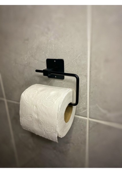 Wc Kagıtlık Siyah Mat Boya Yapışkanlı