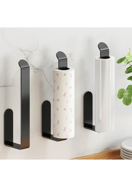 Derx Siyah Yapışkanlı Lüks Tasarım Solo Peçetelik Havluluk, Solo Peçetelik Havlu Kağıdı As