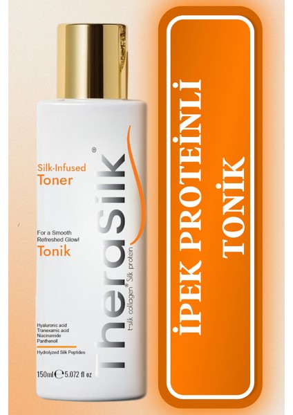 Ipek Proteinli Kolajenli Hyaluronik Asitli Niasinamid Içeren Arıtıcı ve Ferahlatıcı Tonik