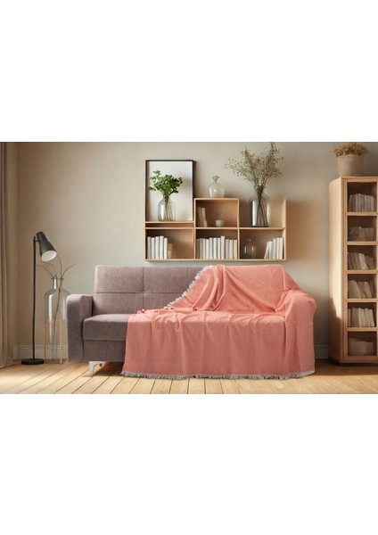 Pamuklu Kaymaz Koltuk Çekyat Örtüsü&koltuk Şalı 170X210