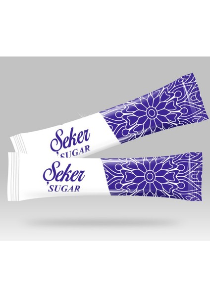 Stick Şeker Özel Üretim Desenli Tasarım B (Mavi Beyaz) x 250'li