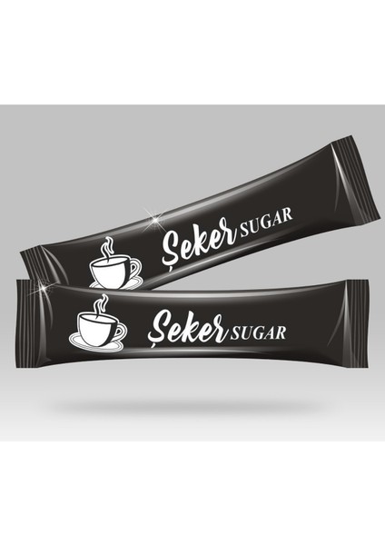 Stick Şeker Özel Üretim Desenli Tasarım E (Siyah Beyaz) x 500'lü