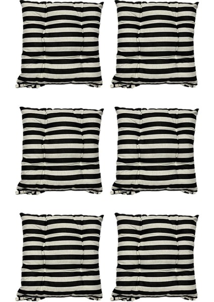 Kare Sandalye Minderi 40 x 40 cm Özel Baskılı 6 Lı