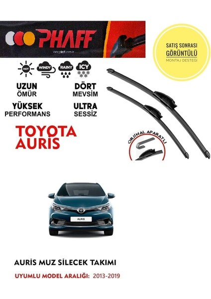 Toyota Auris 2013-2019 Arası Muz Silecek Takımı Araca Özel Aparat fiyatları