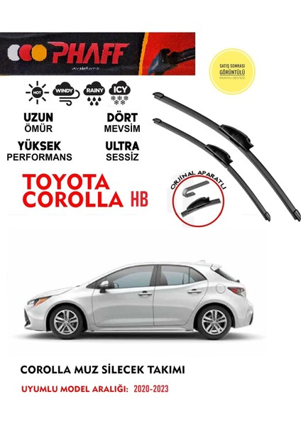 Toyota Corolla Hb Muz Silecek 2020-2023 Arası Araca Özel Aparat