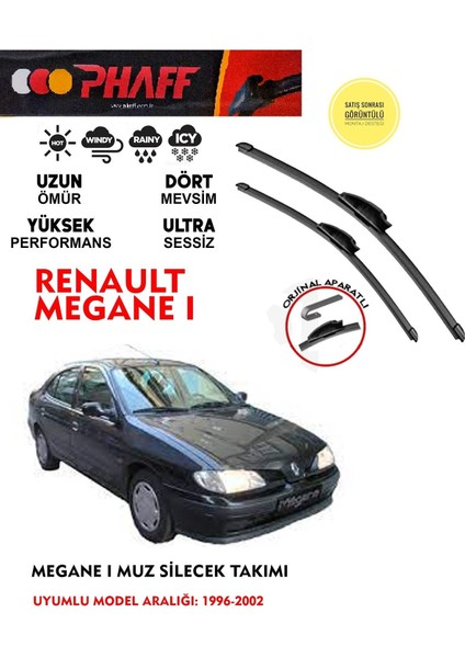 Megane 1 Cam Muz Silecek Takımı Araca Özel Aparat (1996-2002)