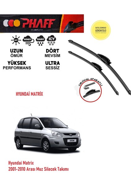 Hyundai Matrix 2001-2010 Arası Muz Silecek Araca Özel Aparat fiyatları