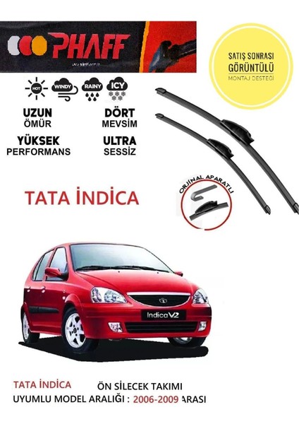 Tata Indica 2006-2009 Arası Muz Silecek Takımı Araca Özel Aparat fiyatları