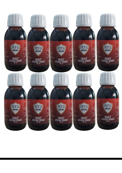 Malt viski aroması kırmızı 100 ml x 10 Adet Hazır karışım (5lt uyumlu) viski kiti
