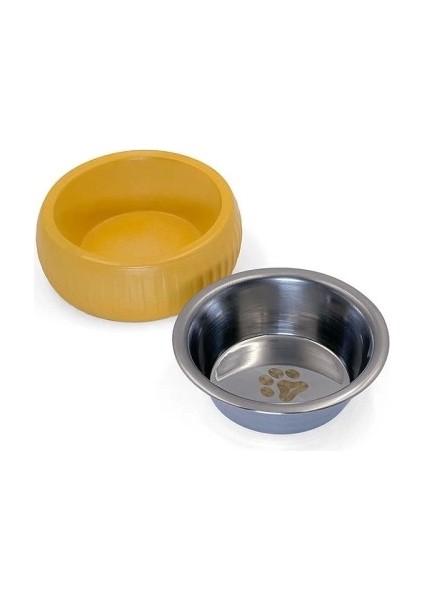 Mikopet Organik Seramik Mama Kabı Sarı