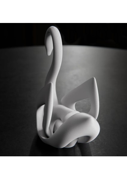 Kuğu Biblo Dekoratif Modern Kanatlı Lüks Konsol Obje Heykel 14 x 13 x 6.5 cm