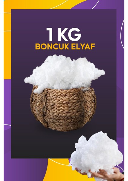 Boncuk Elyaf %100 Silikonlu 1 kg Yumuşak Yapısıyla Emzirme Rahatlığı Sağlar