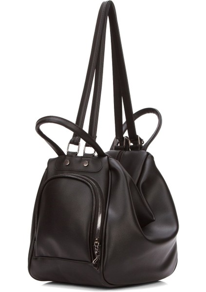 Kadın Yumuşak Dokulu Fonksiyonel Ayarlanabilir Askılı Sırt El ve Omuz Çantası Çok Yönlü Maymun Çanta