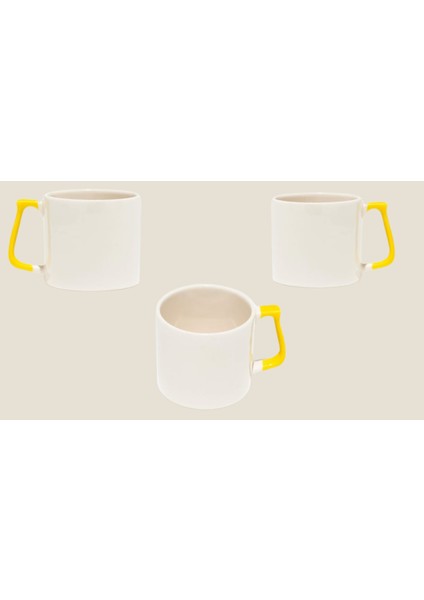 Latte Fincanı T Kulp Mavi