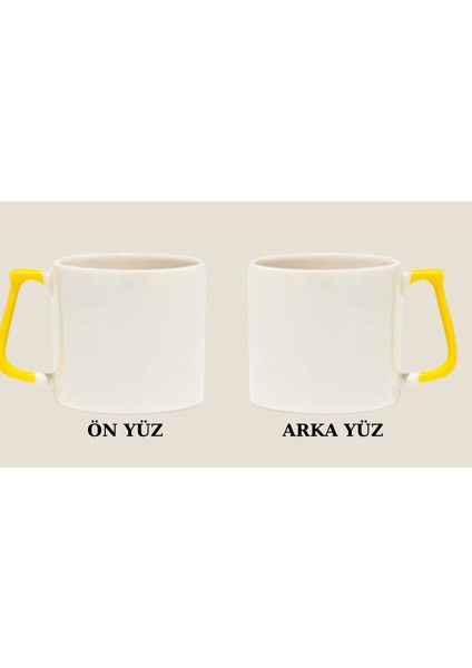 Latte Fincanı T Kulp Mavi
