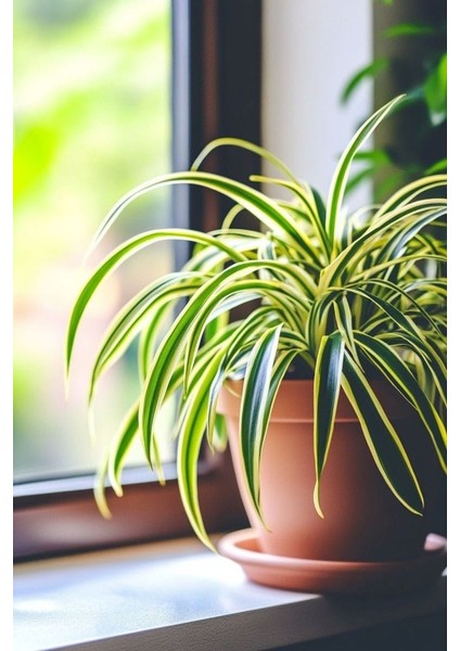 Kurdele Çiçeği / 20-40 cm / Chlorophytum (Comosum) / Popüler Bitki / Dolgun Formda