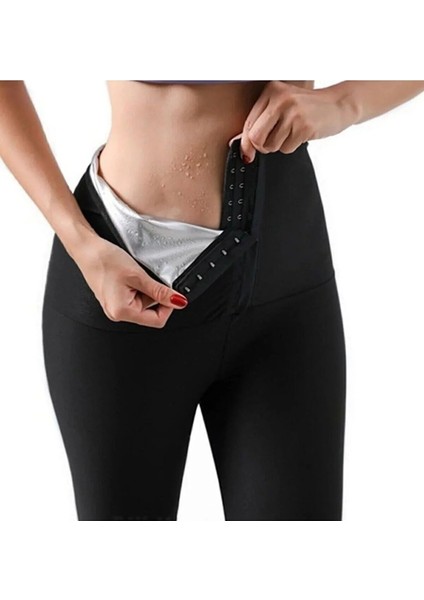 Agraflı Termal Sauna Tayt ( S ) Neotex Agraflı Terletme Taytı