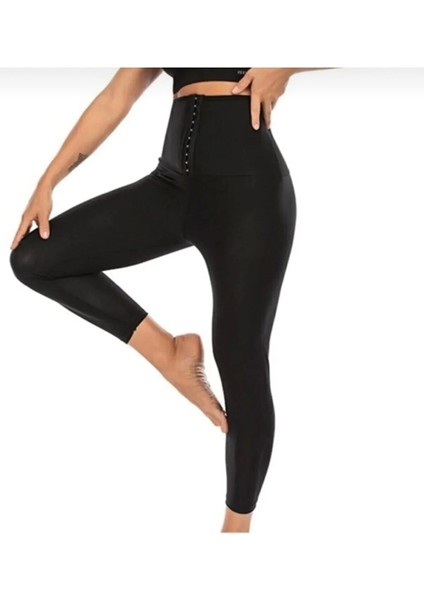 Agraflı Termal Sauna Tayt ( S ) Neotex Agraflı Terletme Taytı modelleri