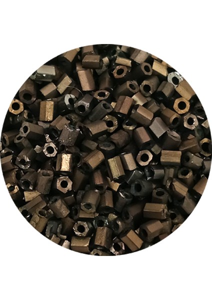 Kesme Cam Boncuk 2mm - 60 Gram - Mat Kahverengi - BNC396