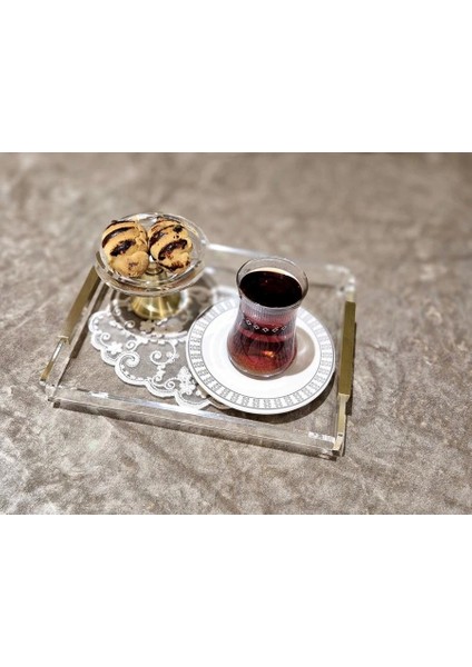 Agbtrend Gold Lıne Tray -S- Dekorasyon ve Sunum Tepsisi fiyatları