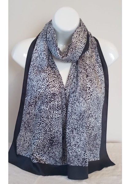 Leopar Desen Siyah/beyaz Şal modelleri