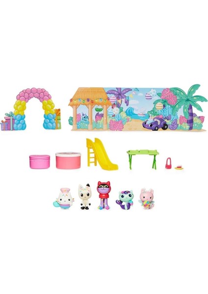 6069141 Gabbys Dollhouse Hayal Evi Pandi Patinin Doğum Günü Seti