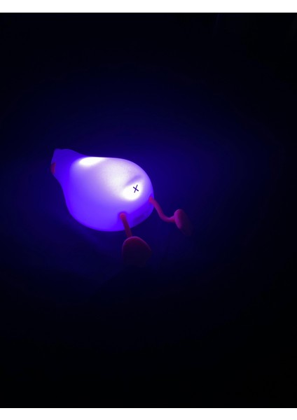 LED Işıklı Silikon Ördek Yumuşak Dokulu USB Şarjlı Renk Değiştiren Başucu Gece Lambası