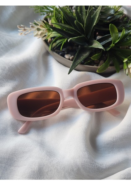 Didörtgen Oval Köşeli Çerçeveli Soft Pembe Renkli Çocuk Gözlüğü fiyatları