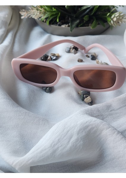 Didörtgen Oval Köşeli Çerçeveli Soft Pembe Renkli Çocuk Gözlüğü indirimleri