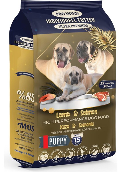 Pro Hund İndividuell Kuzu Etli & Somonlu Ultra Premium Yavru Köpek Maması (15kg)