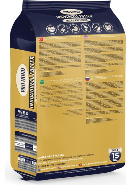 Pro Hund İndividuell Kuzu Etli & Somonlu Ultra Premium Yavru Köpek Maması (15kg) fiyatları