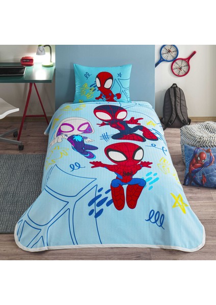 Taç Lisanslı Spidey Amazing Teamtek Kişilik Pamuk Pike Takımı