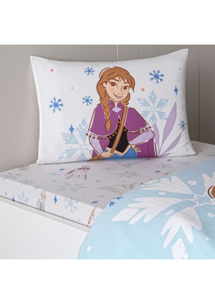 Lisanslı Disney Frozen Family Tek Kişilik Pamuk Pike Takımı
